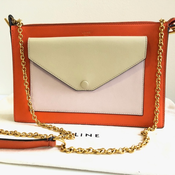 Celine Pocket Chain Medium Crossbody/Envelope Bag - Picture 1 of 4